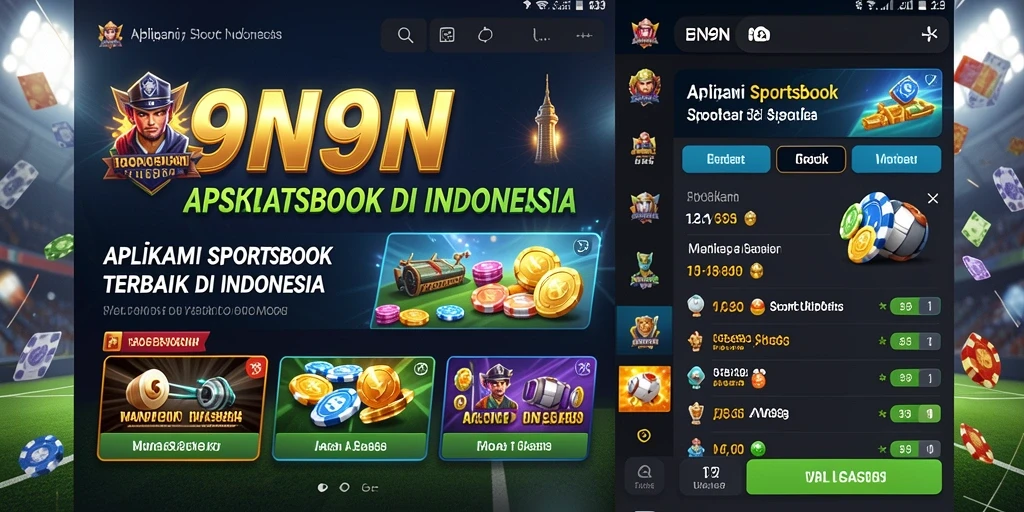 Tampilan gameplay 9N9N dengan taruhan olahraga langsung.