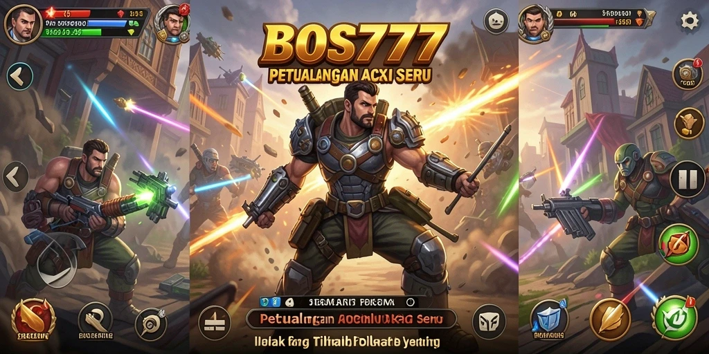 Tampilan screenshot gameplay BOS777 yang menegangkan dan penuh aksi.