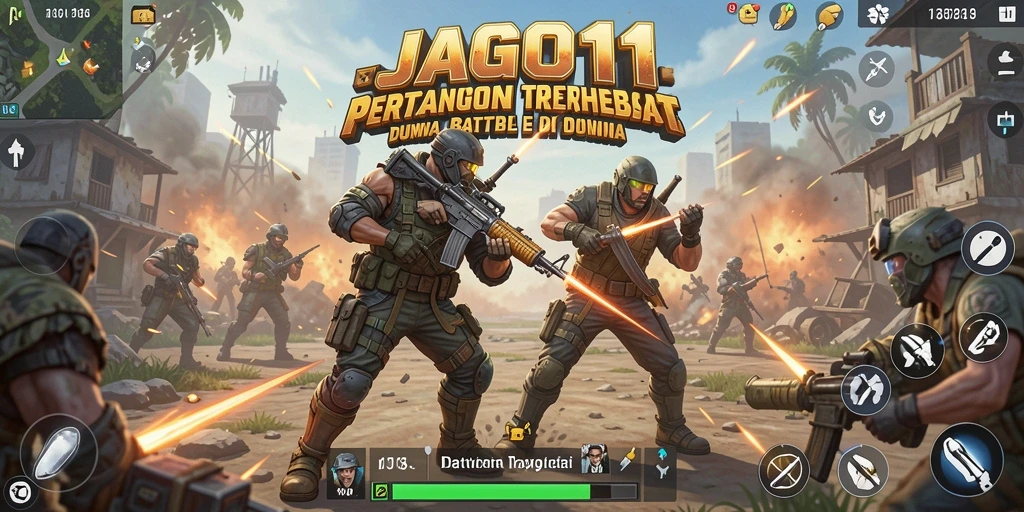 Tampilan gameplay seru saat bertarung di arena JAGO11.