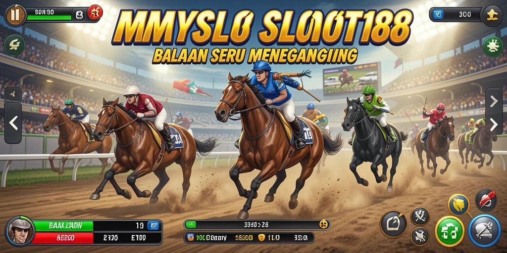 Tangkapan layar MYSLOT188 menunjukkan aksi balapan yang mendebarkan.