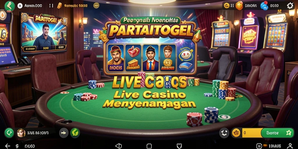 Tampilan menarik dari pengalaman Live Casino di PARTAITOGEL.