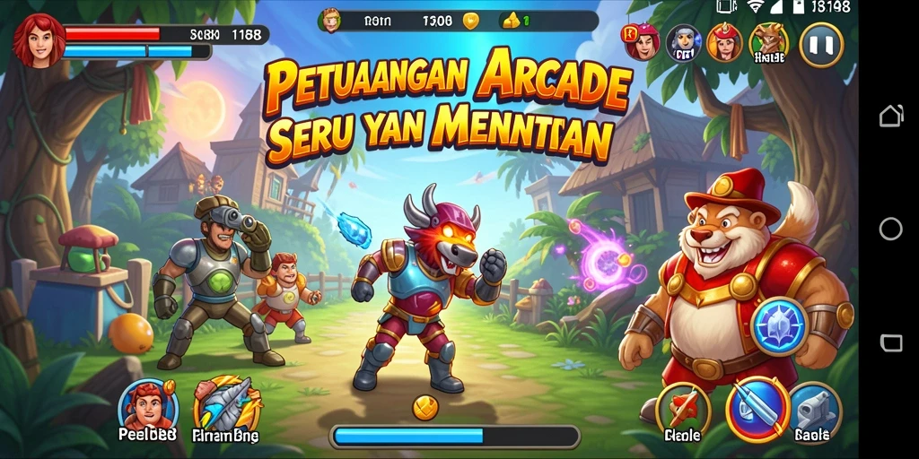 Tangkapan layar gameplay <strong>RI188</strong> yang menunjukkan aksi seru dalam game Arcade.