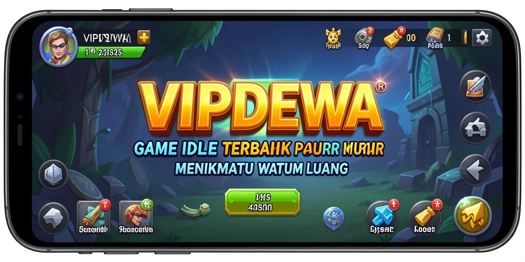 Screenshot menampilkan gameplay menarik dari VIPDEWA dengan elemen Idle.