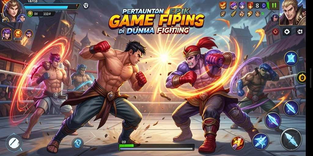 Tampilan gameplay VM108 dengan aksi pertarungan yang seru dan dinamis.
